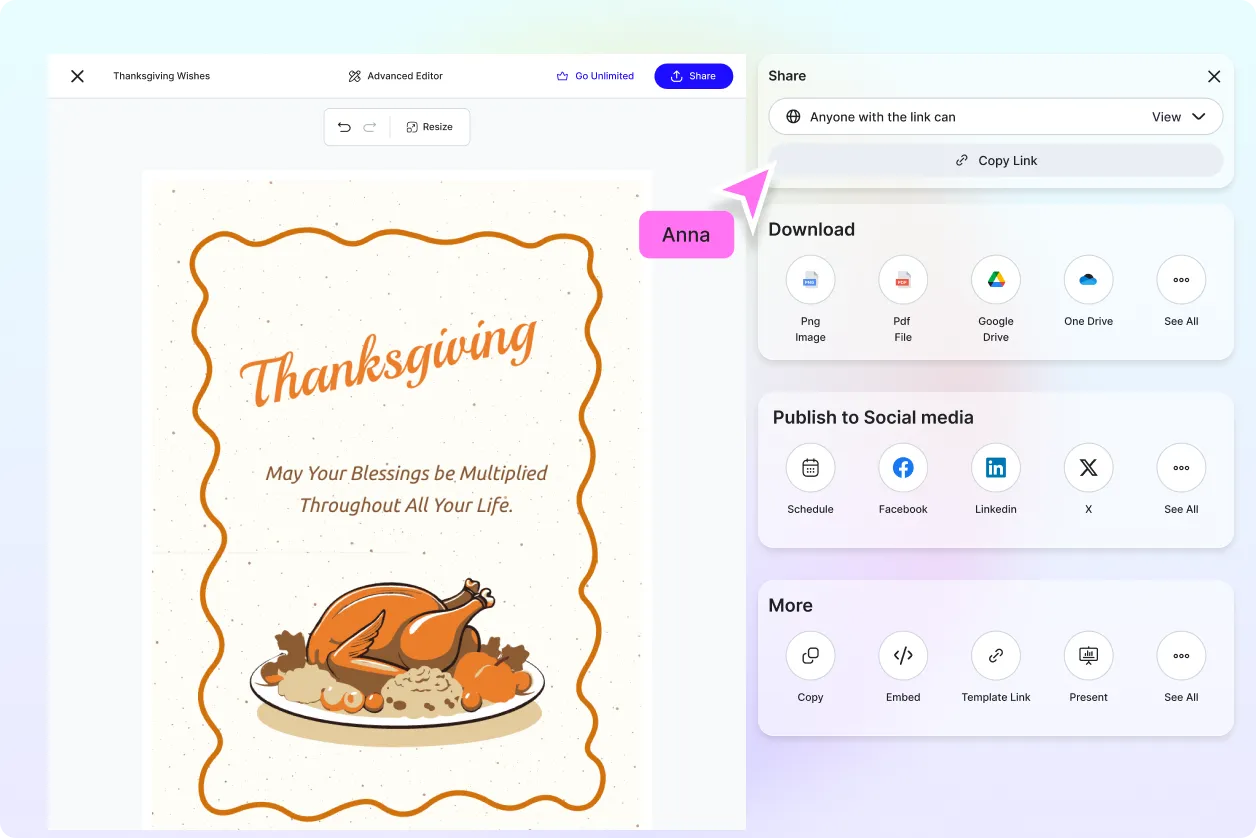 Free AI Thanksgiving Wishes Generator, Free Thanksgiving Message Maker Online